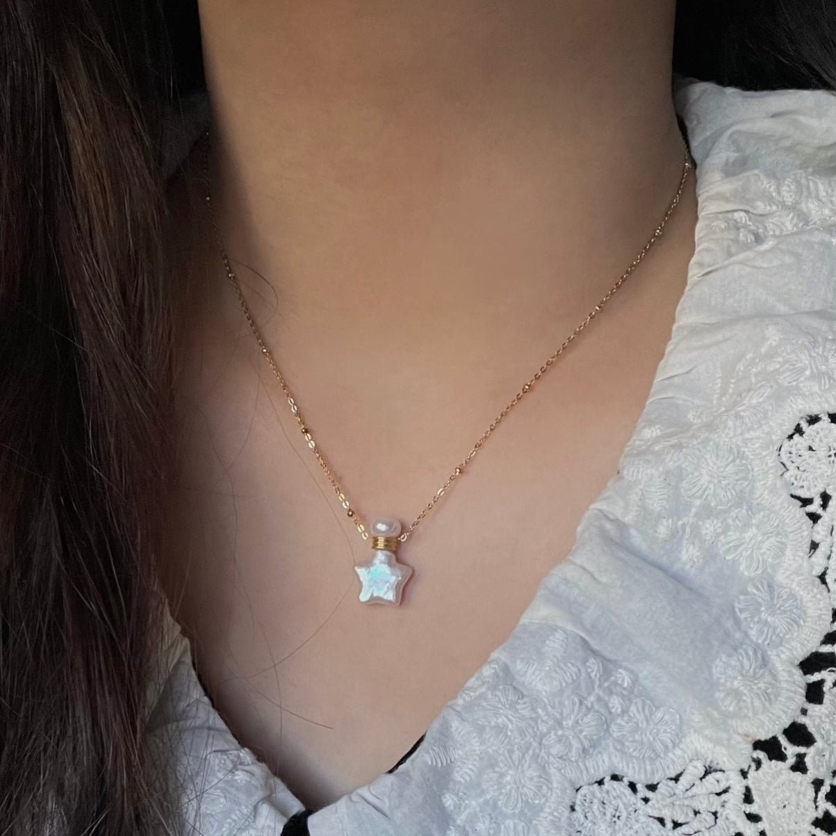 Collana Star wishing bottle