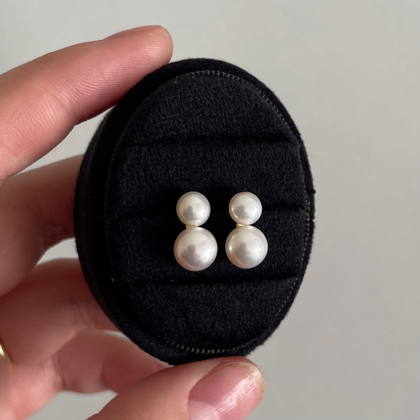 Orecchini Eviana con doppia perla
