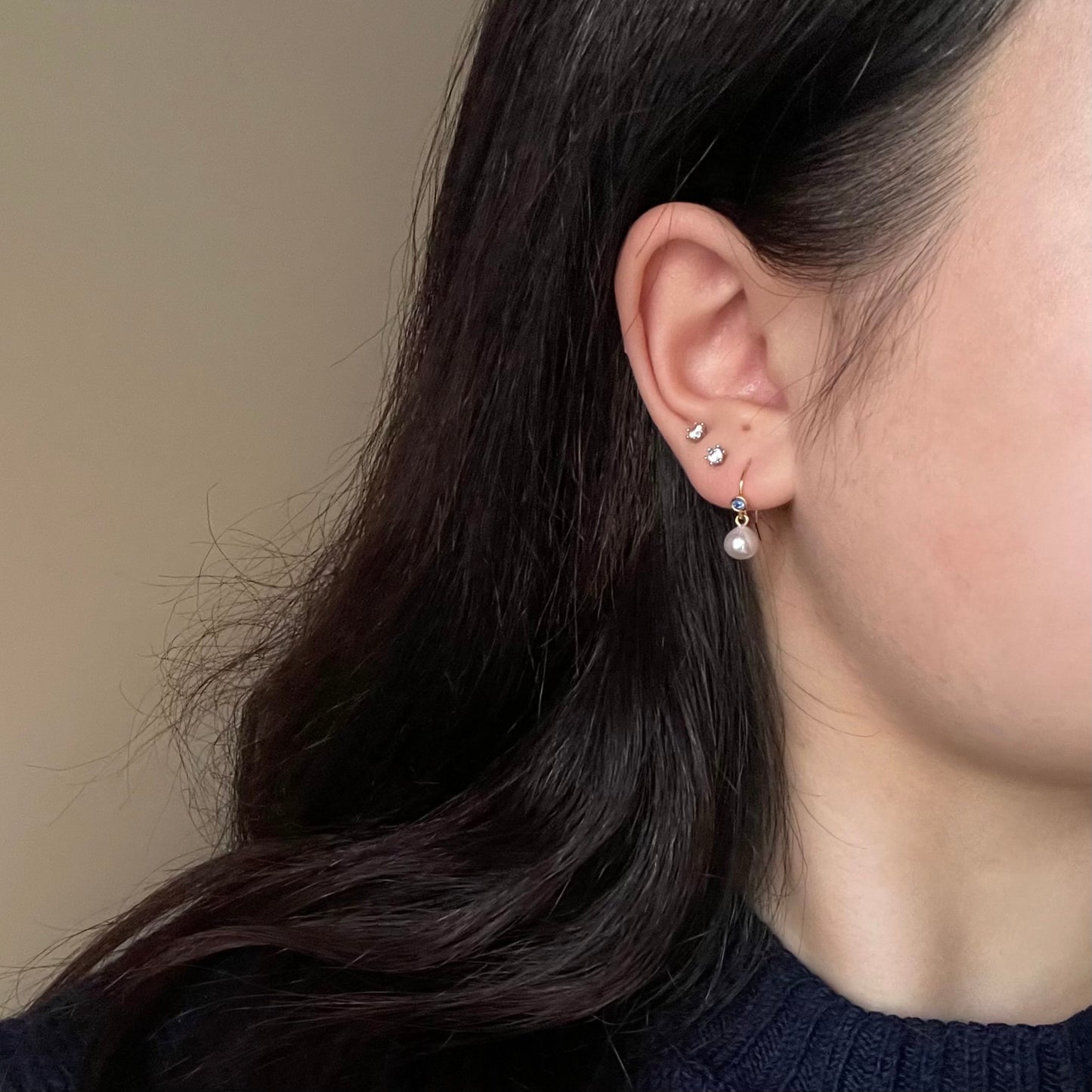 Orecchini Acqua Dream con mini zircone