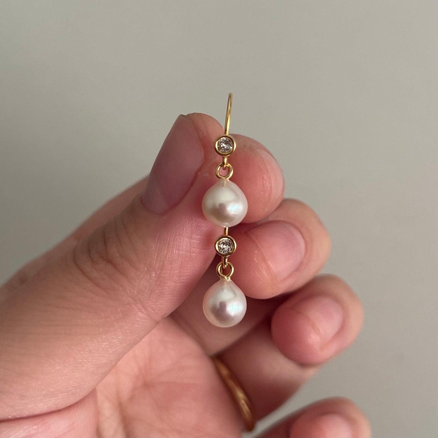 Orecchini Acqua Dream con mini zircone