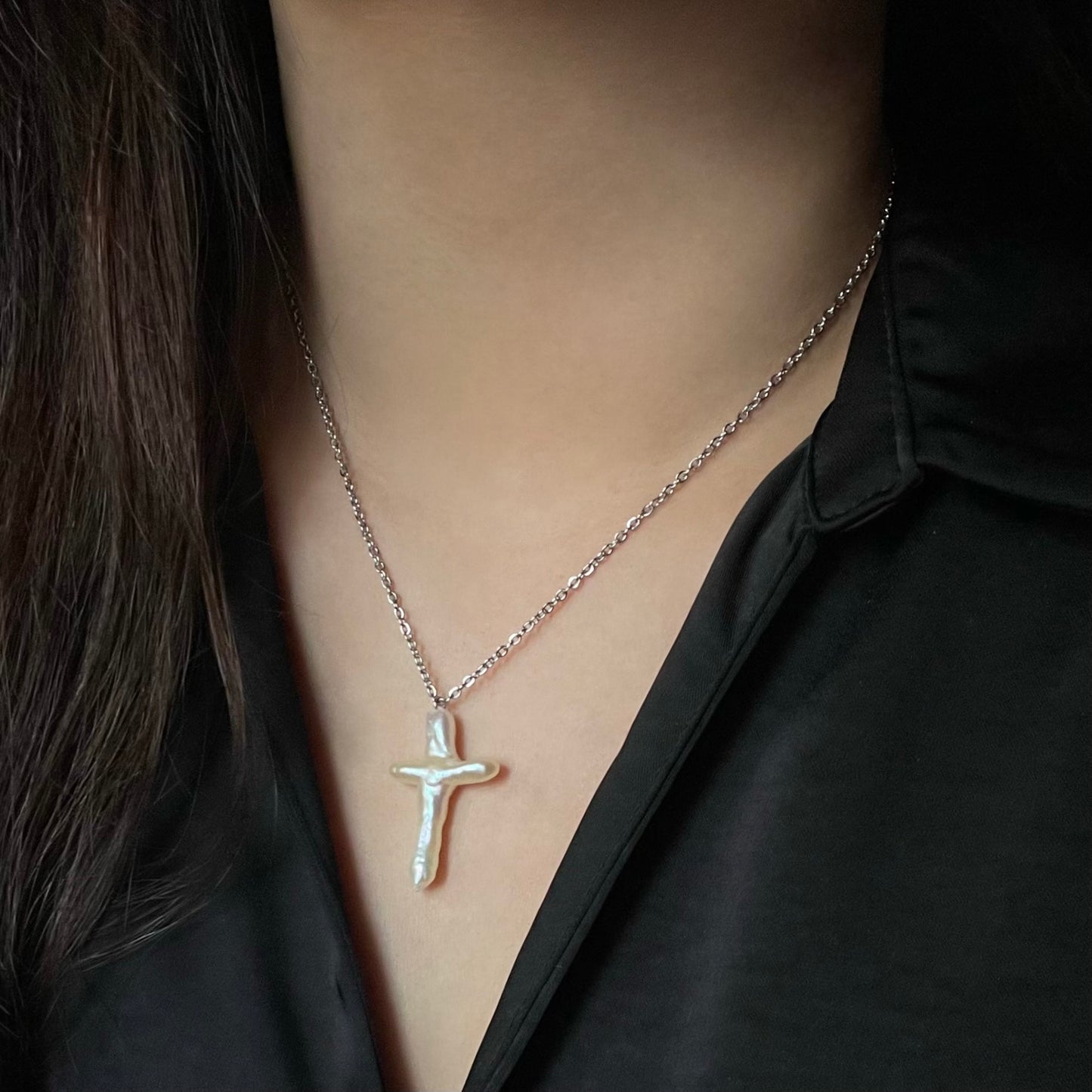 Collana ciondolo croce