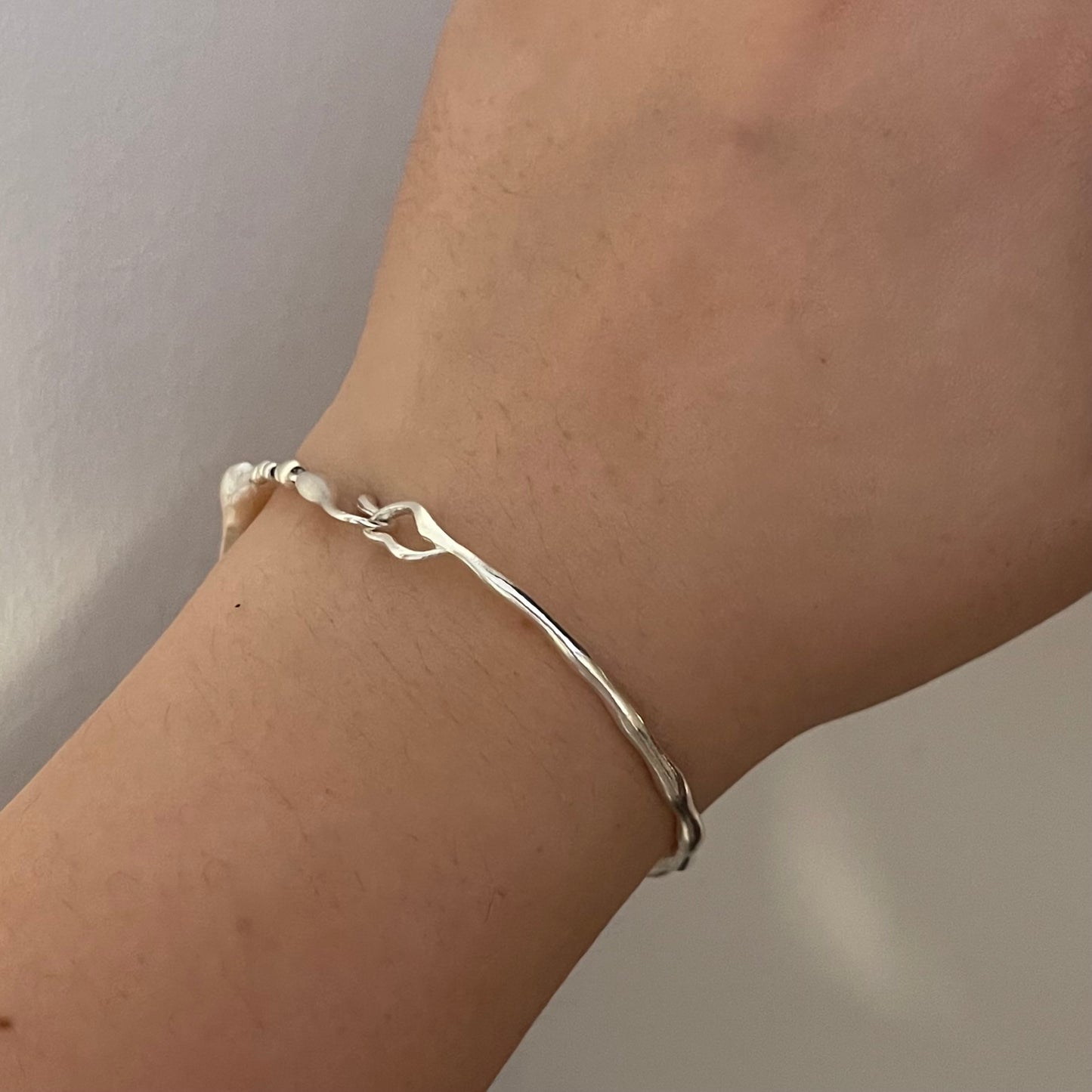 Braccialetto Amelia con le perle rettangolari