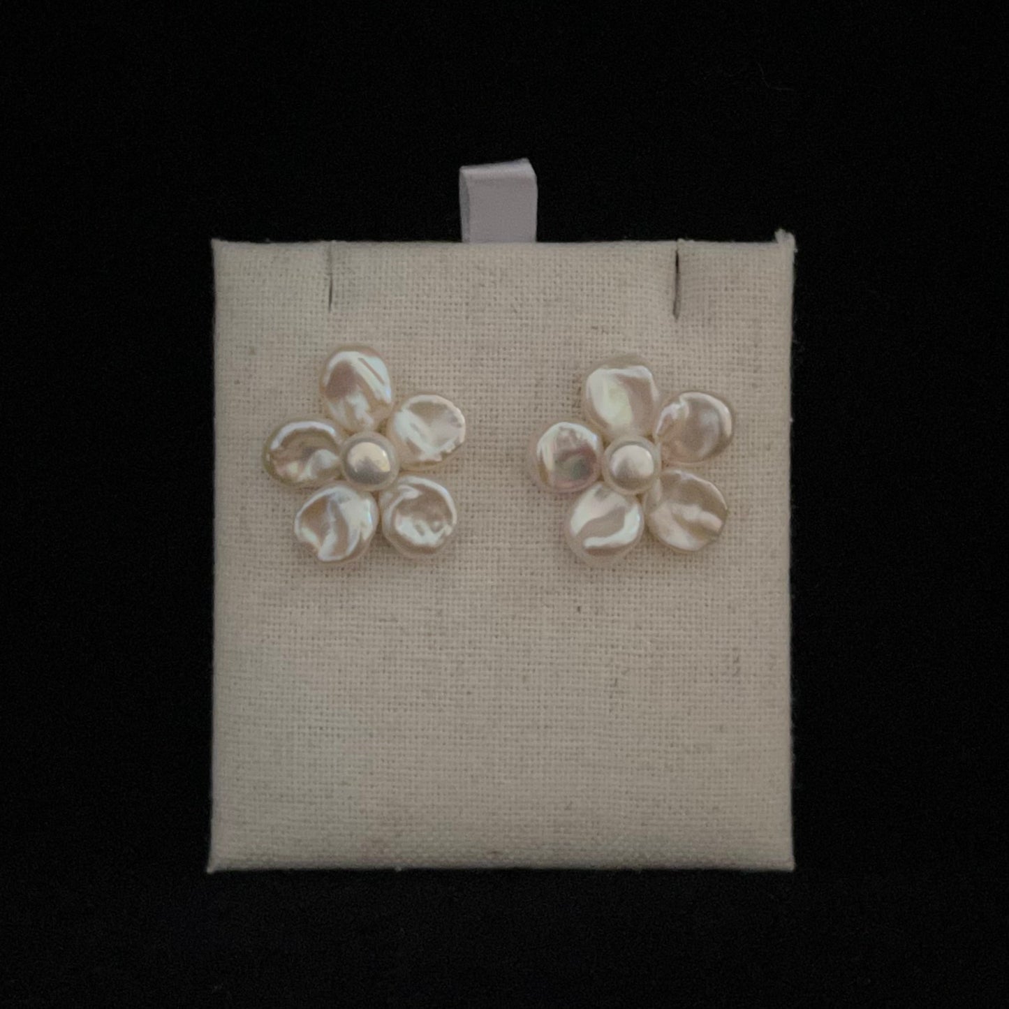 Orecchini Fiore con perle