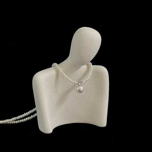 Collana Bertha con perle irregolari