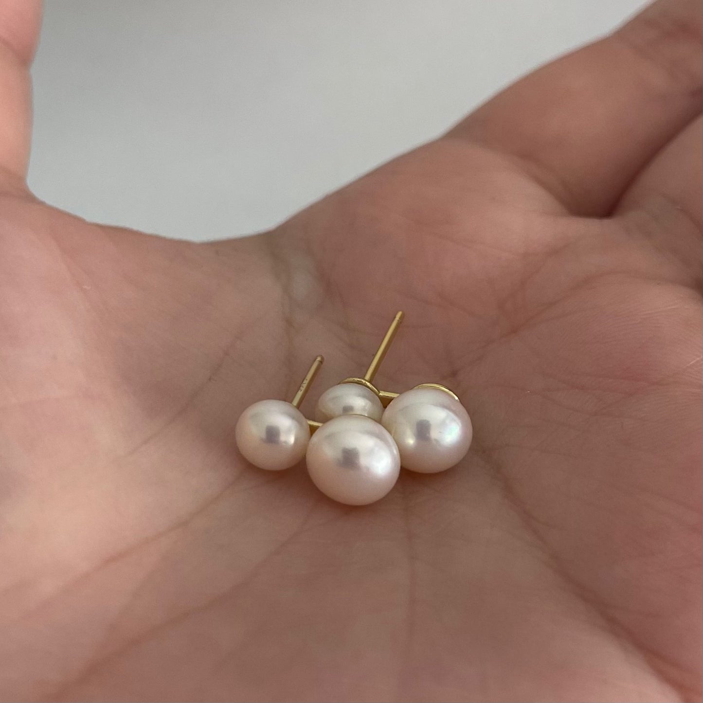 Orecchini Eviana con doppia perla