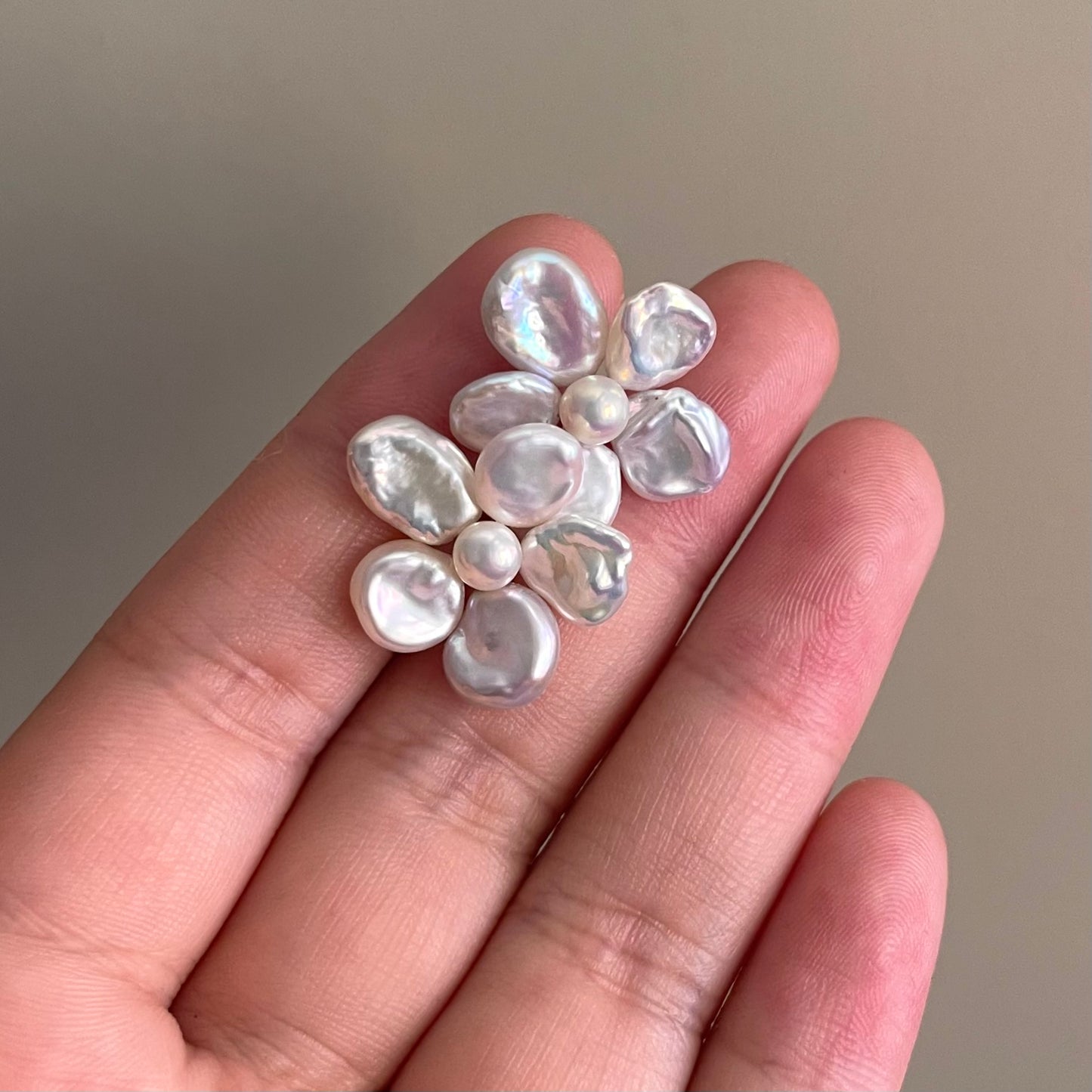 Orecchini Fiore con perle