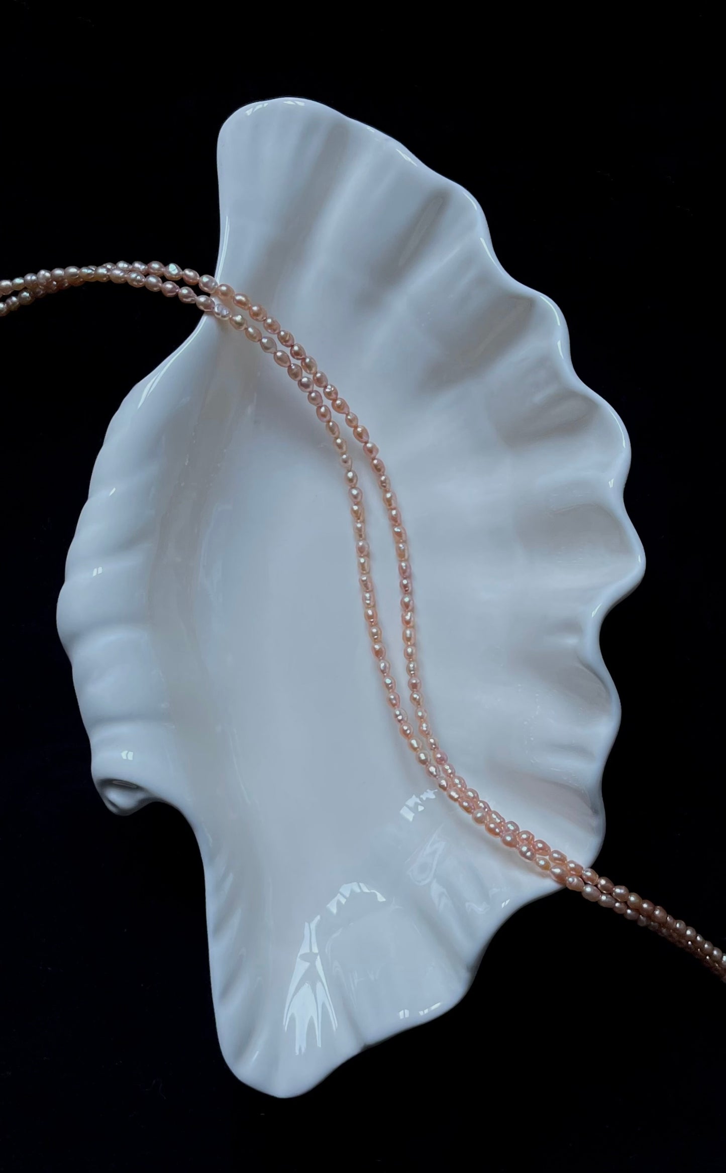 Girocollo con mini perle colorate 2-3mm
