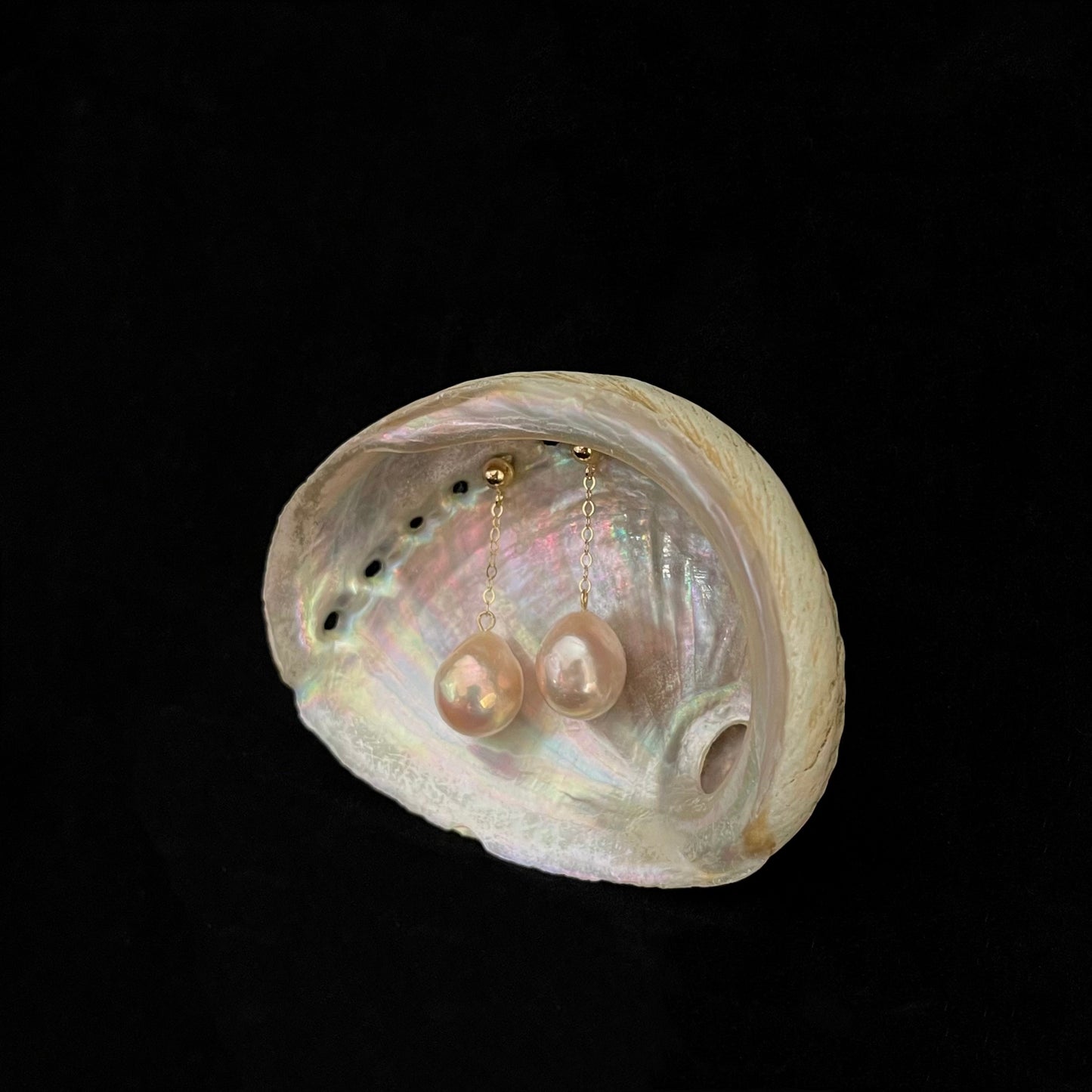 Orecchini Norma con perle rosa