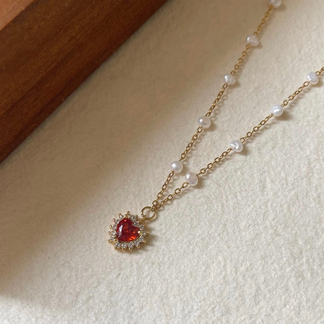 Choker ciondolo cuore
