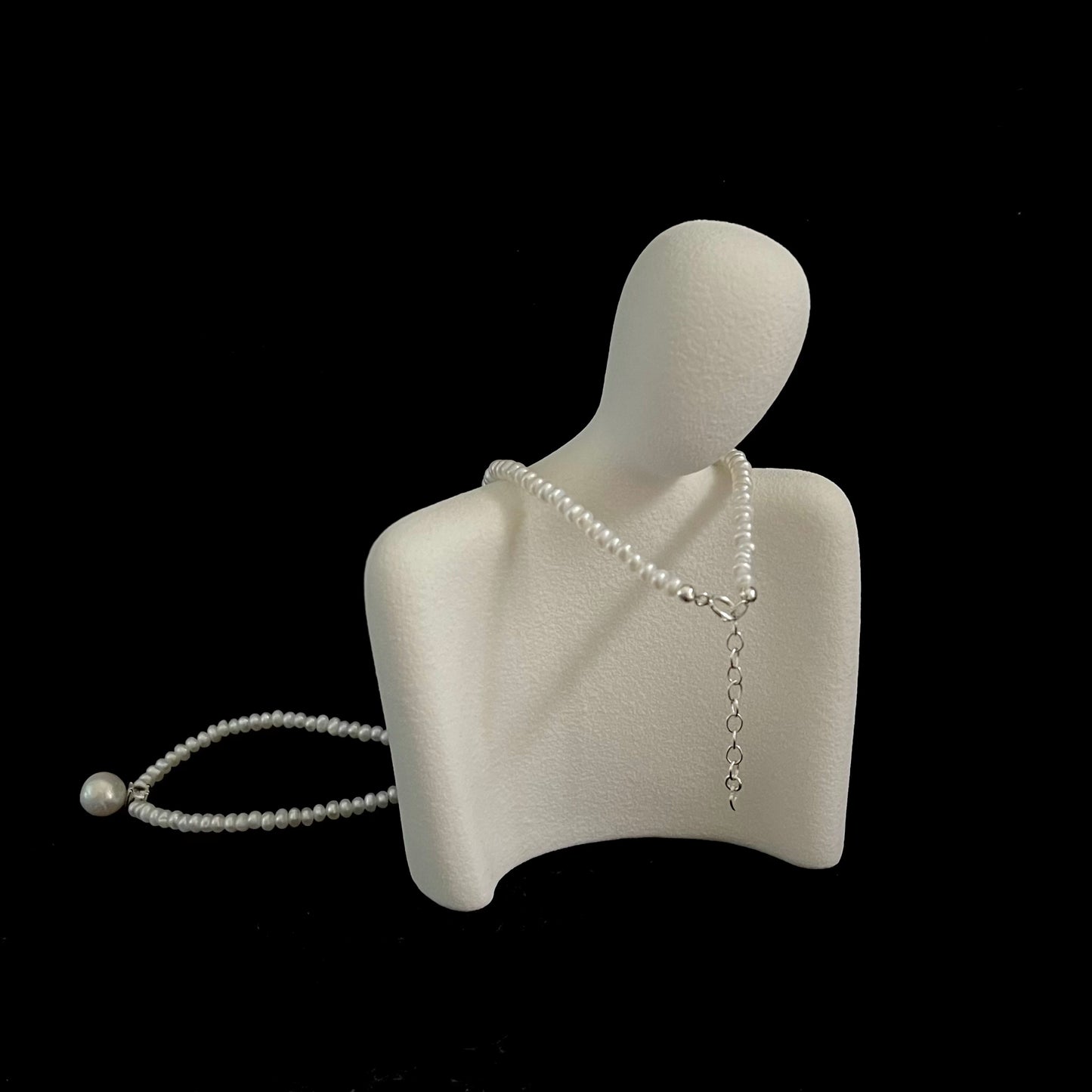 Collana Bertha con perle irregolari
