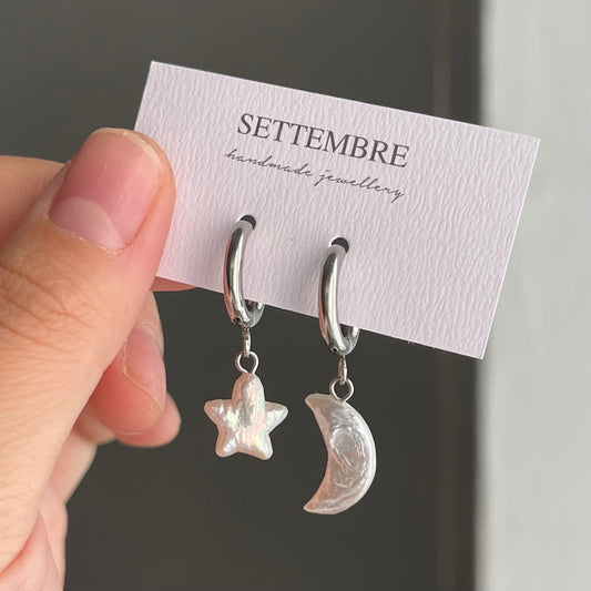 Orecchini Stella e Luna