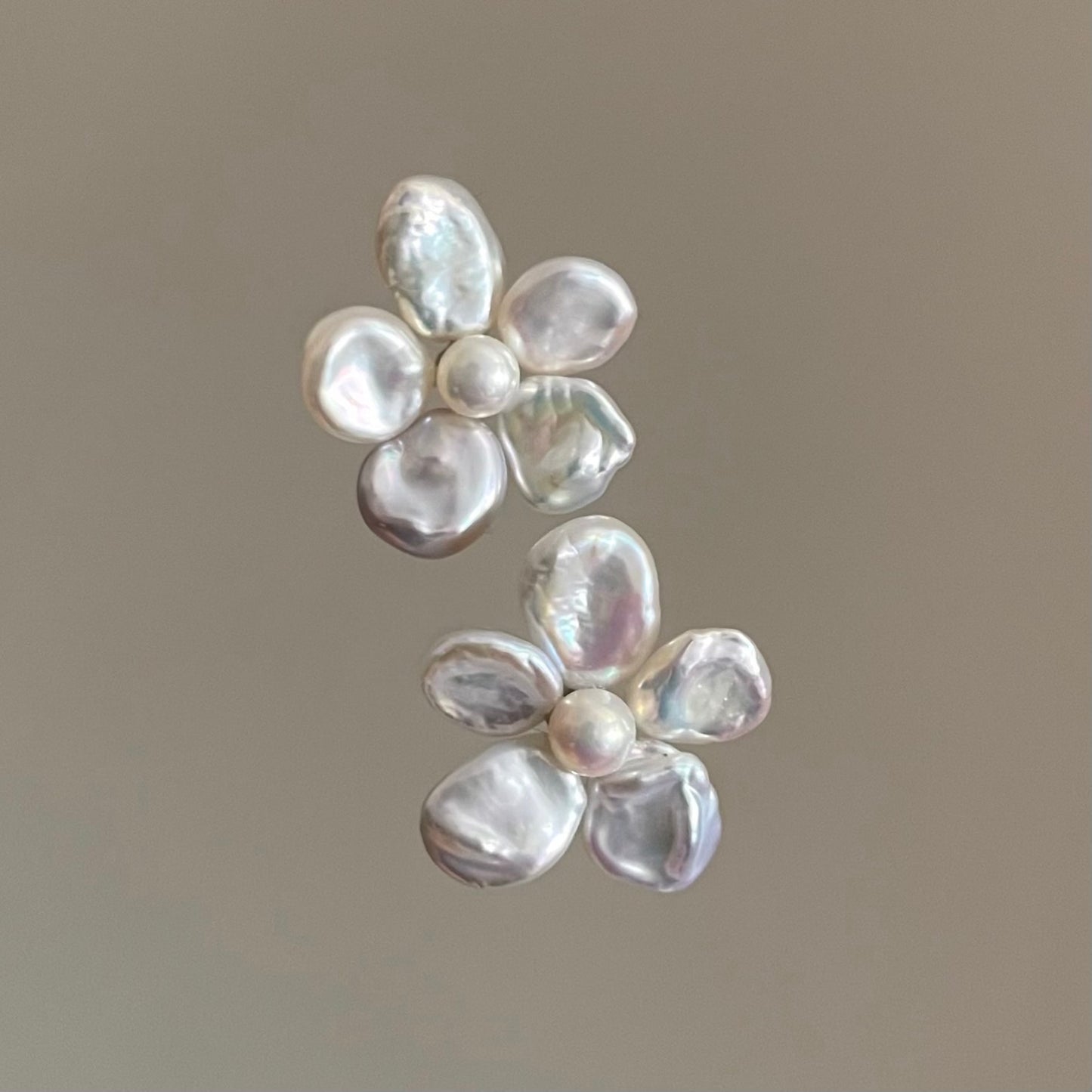 Orecchini Fiore con perle