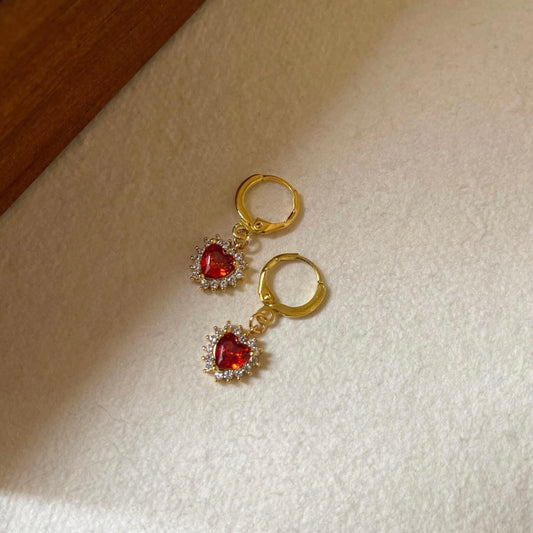 Orecchini con ciondoli cuore