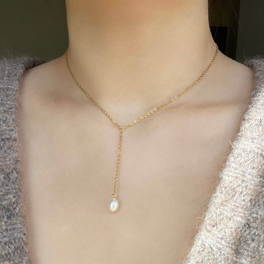Collana semplice con perla