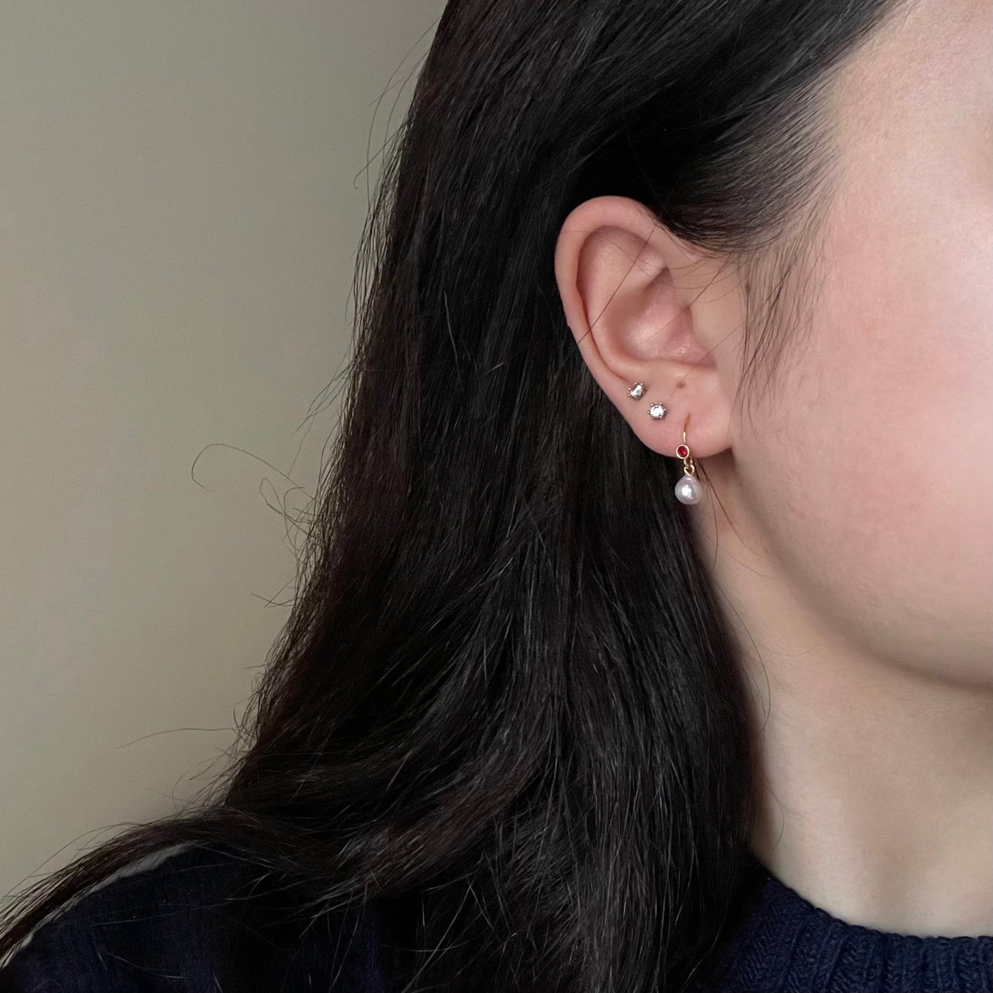 Orecchini Acqua Dream con mini zircone