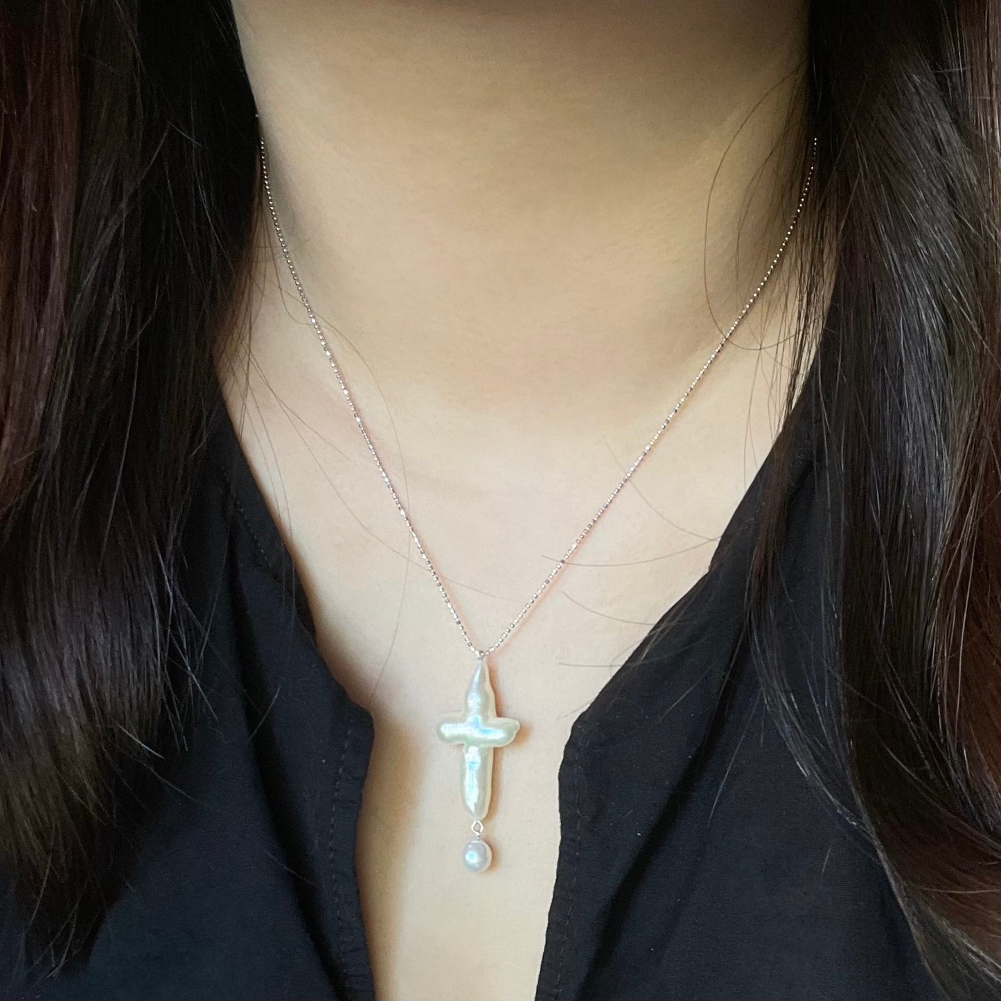 Collana con ciondolo croce