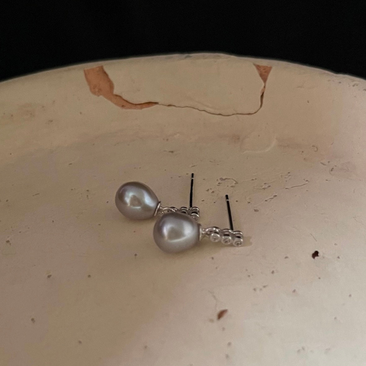 Orecchini mini perla