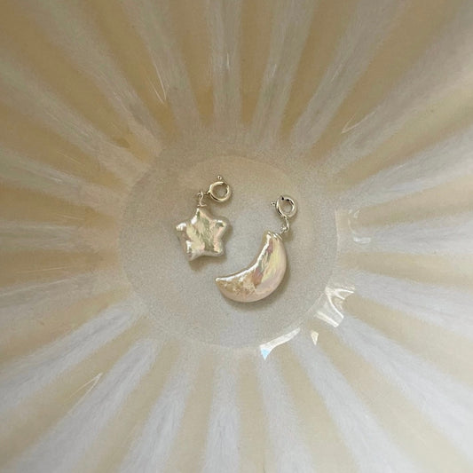 Ciondolo singolo Stella e Luna