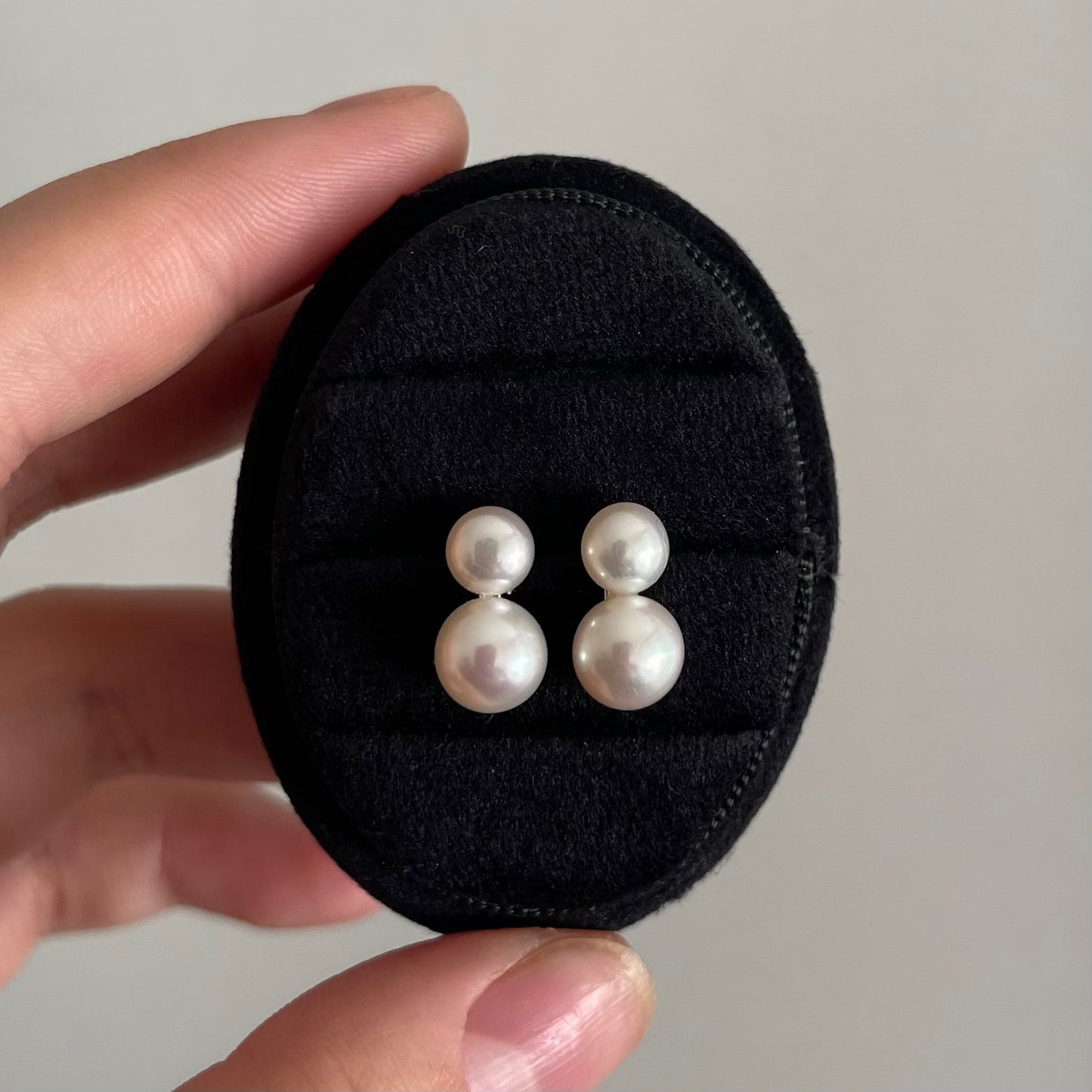 Orecchini Eviana con doppia perla