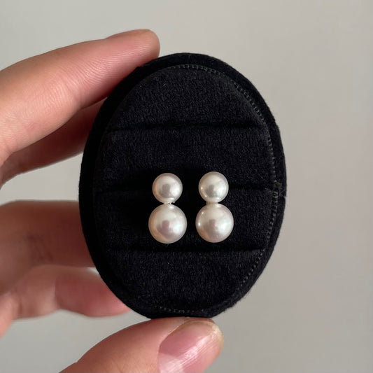 Orecchini Eviana con doppia perla