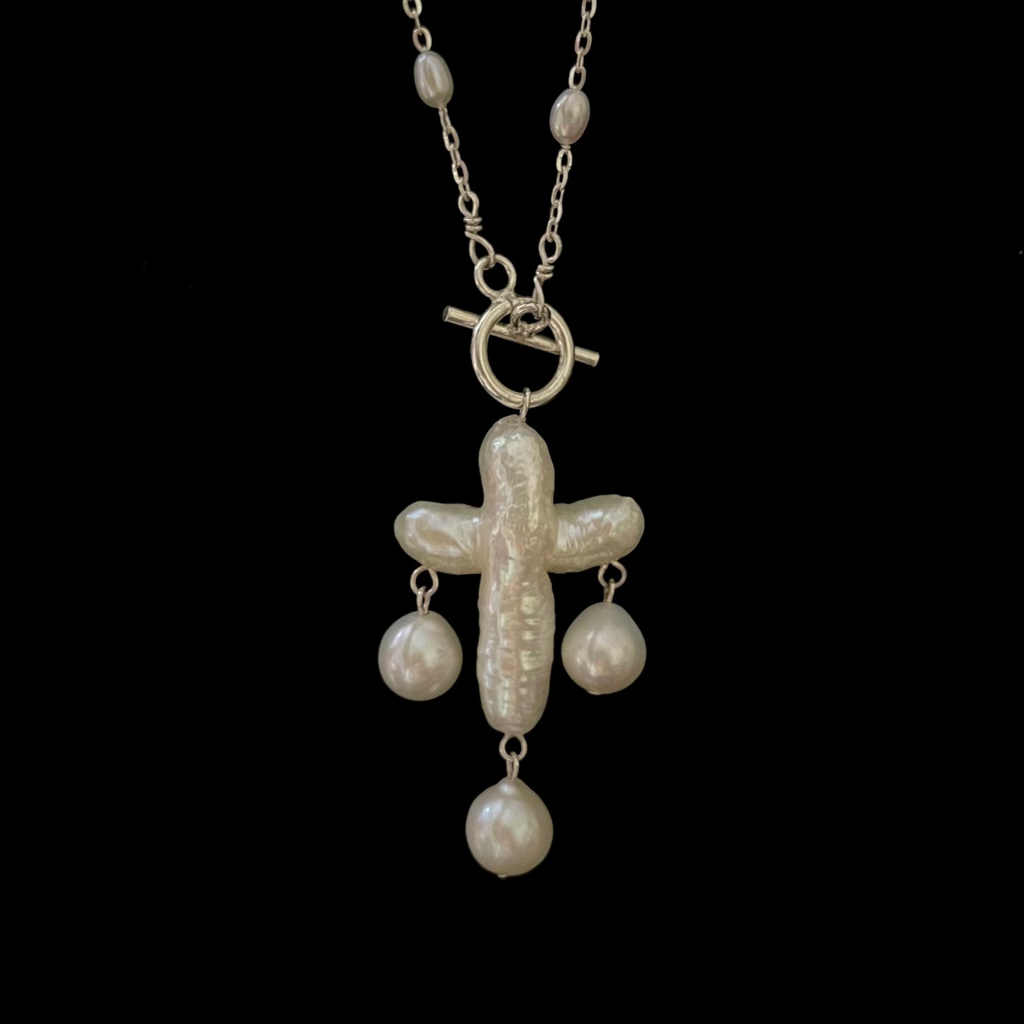 Collana Croce con chiusura OT
