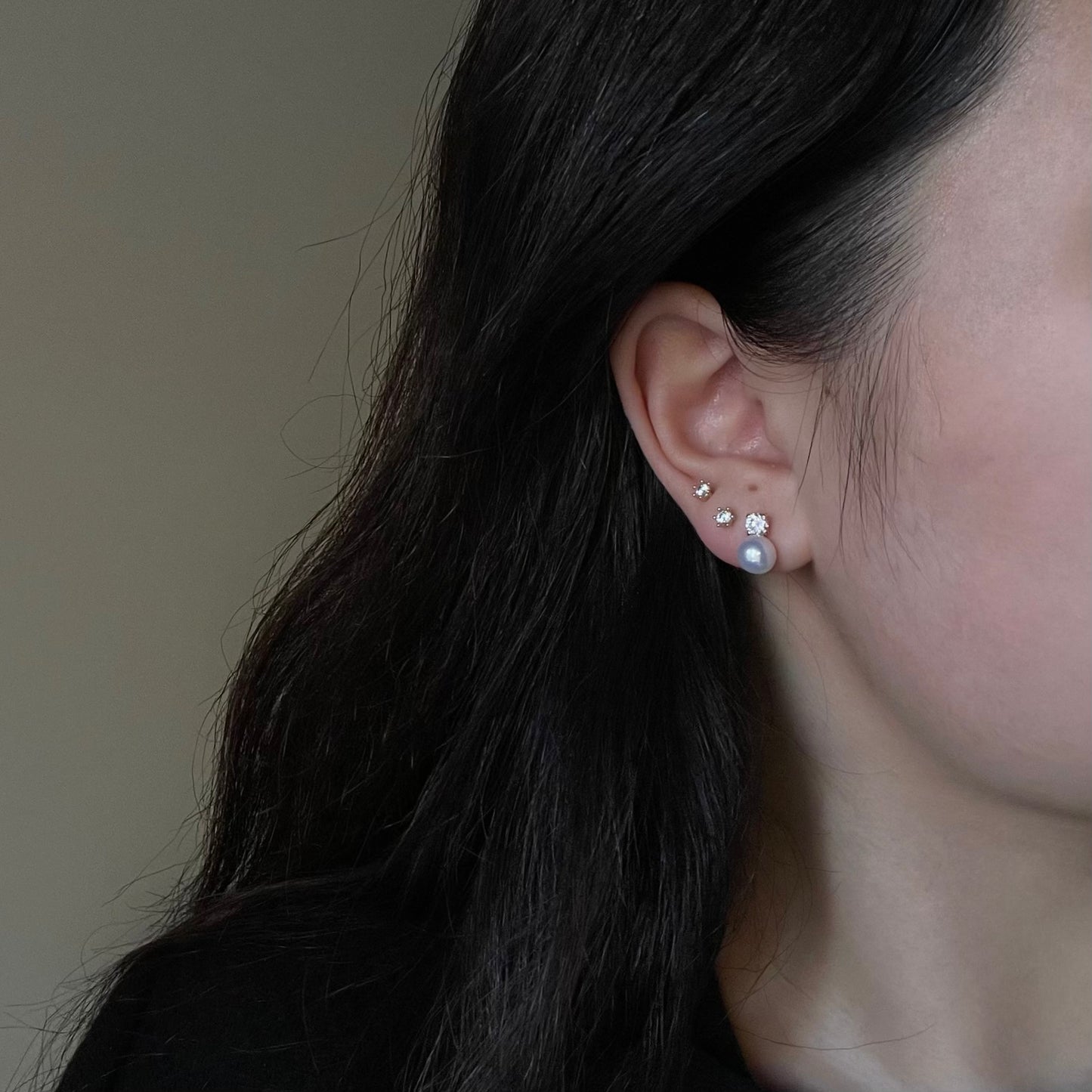 Orecchini Chiara con zircone da 4mm