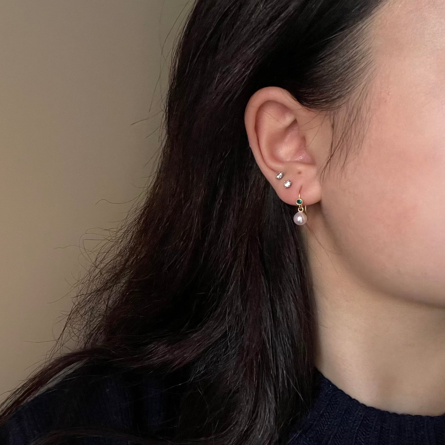 Orecchini Acqua Dream con mini zircone